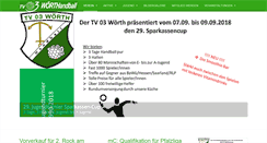 Desktop Screenshot of handball-woerth.de